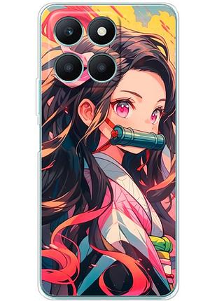 Чехол силиконовый с картинкой на huawei honor x6a (аниме, anime)