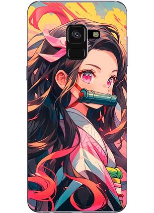 Чохол силіконовий з картинкою на samsung galaxy a8 2018 (a530) (аніме, anime)