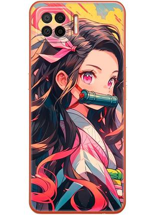 Чехол силиконовый с картинкой на oppo a73 (аниме, anime)