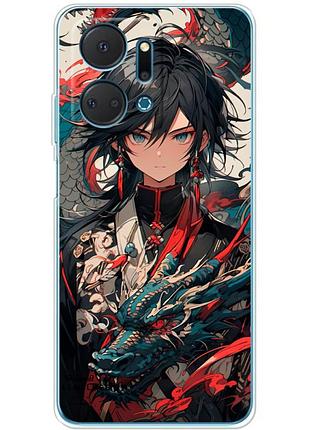 Чехол силиконовый с картинкой на huawei honor x7a (аниме, anime)