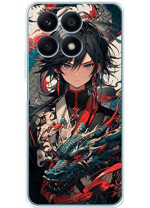 Чехол силиконовый с картинкой на huawei honor x8a (аниме, anime)