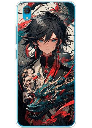 Чехол силиконовый с картинкой на vivo y1s (аниме, anime)