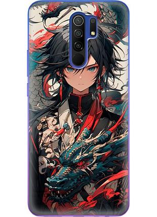 Чехол силиконовый с картинкой на xiaomi redmi 9 (аниме, anime)