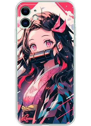 Чехол силиконовый с картинкой на iphone 11 (аниме, anime)