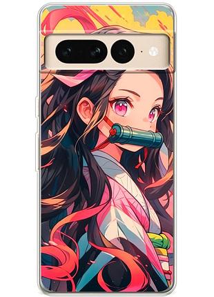 Чохол силіконовий з картинкою на google pixel 7 pro (аніме, anime)