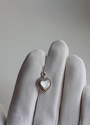 Одиночная серебряная серёжка