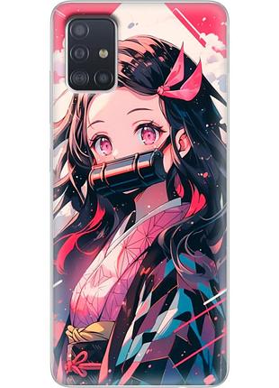 Чехол силиконовый с картинкой на samsung galaxy a51 (a515) (аниме, anime)