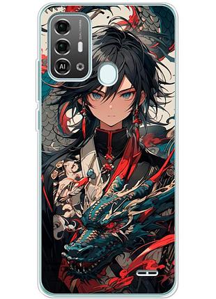 Чохол силіконовий з картинкою на zte blade a53 pro (аніме, anime)