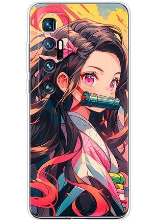 Чехол силиконовый с картинкой на xiaomi mi 10 ultra (аниме, anime)