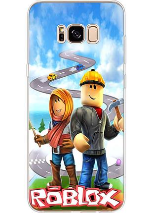 Чохол силіконовий з картинкою на samsung galaxy s8 plus (g955) (роблокс, roblox)