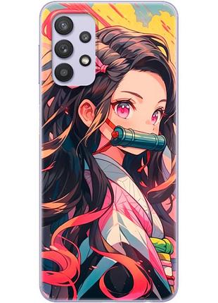 Чехол силиконовый с картинкой на samsung galaxy a32 4g (a325) (аниме, anime)