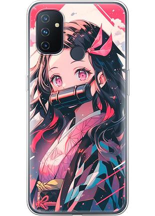Чехол силиконовый с картинкой на oneplus nord n100 (аниме, anime)