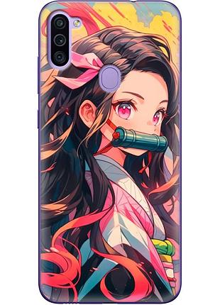 Чехол силиконовый с картинкой на samsung galaxy m11 (m115) (аниме, anime)
