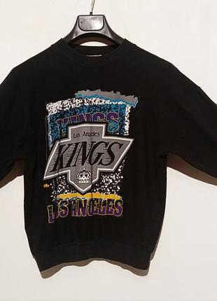 Хокейний світшот los angeles kings oversize unisex культовий одяг вінтажний світшот nhl хокейка made in usa