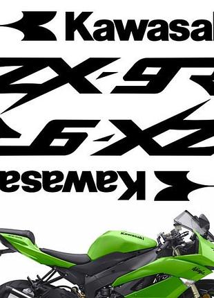 Вінілові наклейки " kawasaki zx-9r " 11х20 см