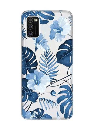 Прозорий чохол на samsung galaxy a41 :: тропіки (принт 373)