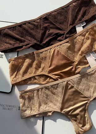 Victoria’s secret трусики icon трусы труси коричневі коричневые