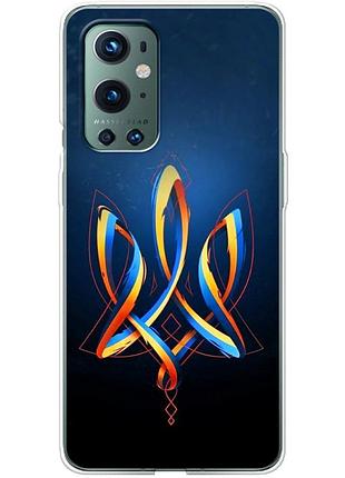 Чохол силіконовий з картинкою на oneplus 9 pro (патріотичний, герб україни)