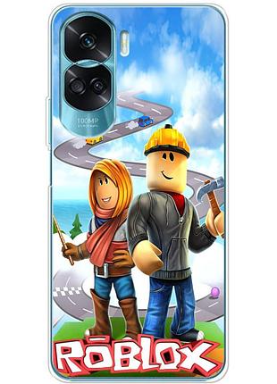 Чохол силіконовий з картинкою на huawei honor 90 lite (роблокс, roblox)