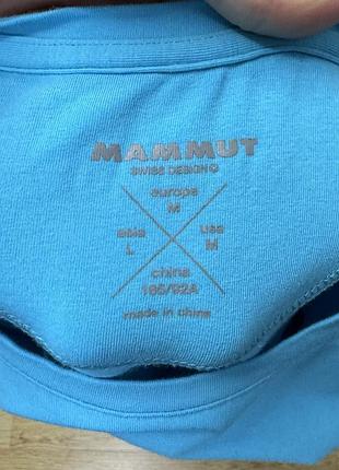 Mammut футболка м размер женская трекинговая голубая с принтом 3