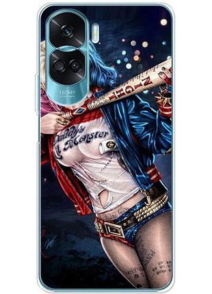 Чохол силіконовий з картинкою на huawei honor 90 lite (харли квинн, harley quinn)