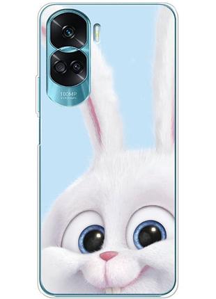 Чохол силіконовий з картинкою на huawei honor 90 lite (кролик сніжок)