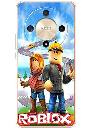 Чехол силиконовый с картинкой на huawei honor magic 6 lite 5g (роблокс, roblox)