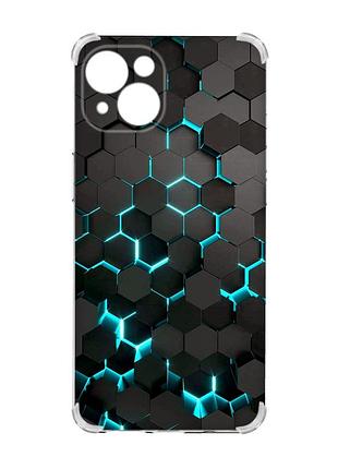 Чохол із потовщеними кутами на iphone 15 :: соти 3d (принт 357)