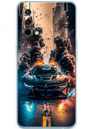 Чехол силиконовый с картинкой на oneplus nord ce 5g (машина bmw i8)