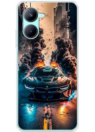 Чохол силіконовий з картинкою на realme c33 (машина bmw i8)