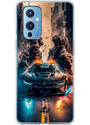 Чохол силіконовий з картинкою на oneplus 9 (машина bmw i8)