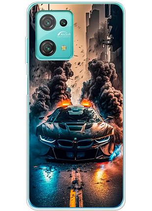 Чохол силіконовий з картинкою на blackview oscal c30 pro (машина bmw i8)