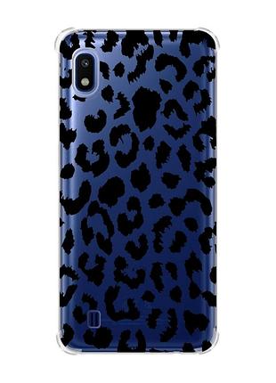 Чохол з потовщеними кутами на samsung galaxy a10 (2019)/a105 :: леопардовий принт (принт 374)