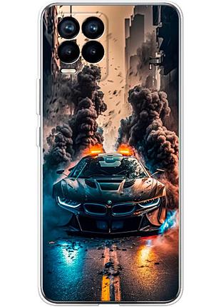 Чохол силіконовий з картинкою на realme 8 pro (машина bmw i8)