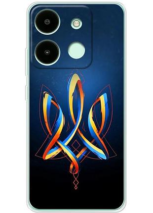 Чохол силіконовий з картинкою на infinix smart 7 (патріотичний, герб україни)
