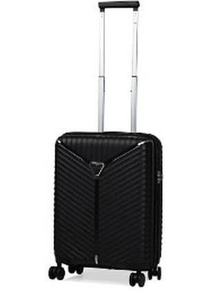 Чемодан ручная кладь франция полипропилен малый s 55x36x20 см 36 л 2.5 кг snowball 05103 черный