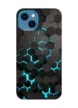 Чехол на iphone 13 mini :: соты 3d (принт 357)