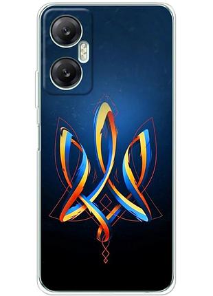 Чехол силиконовый с картинкой на infinix hot 20 5g (патриотический, герб украины)