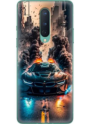 Чохол силіконовий з картинкою на oneplus 8 (машина bmw i8)