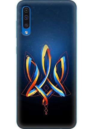 Чохол силіконовий з картинкою на samsung galaxy a50 (a505) (патріотичний, герб україни)