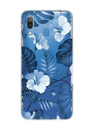 Прозрачный чехол для samsung galaxy a30 (2019)/a20 (2019) :: тропики (принт 373)