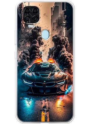 Чохол силіконовий з картинкою на zte blade v2020 (машина bmw i8)