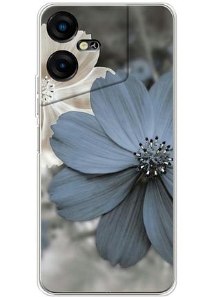 Чехол силиконовый с картинкой на tecno pova neo 3 (цветок гербера)