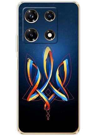 Чехол силиконовый с картинкой на infinix note 30 pro 4g (патриотический, герб украины)