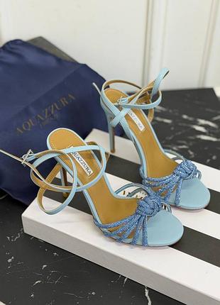 Босоножки туфли на каблуке aquazzura 4