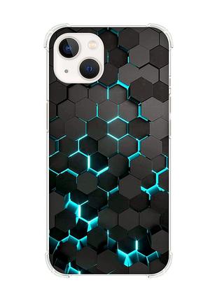 Чохол із потовщеними кутами на iphone 14 plus :: соти 3d (принт 357)