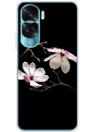 Чехол силиконовый с картинкой на huawei honor 90 lite (цветок, монголия)