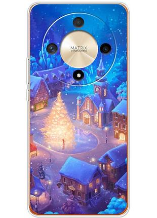 Чохол силіконовий з картинкою на huawei honor magic 6 lite 5g (новорічний)