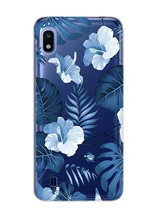 Прозрачный чехол на samsung galaxy a10 (2019) a105 :: тропики (принт 373)