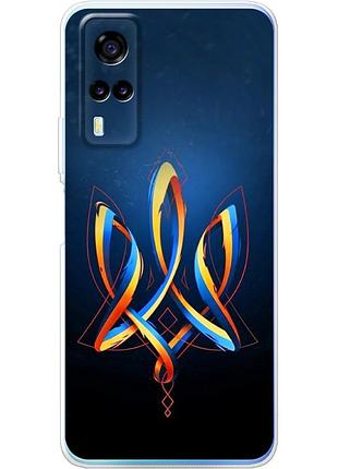 Чехол силиконовый с картинкой на vivo y53s (патриотический, герб украины)
